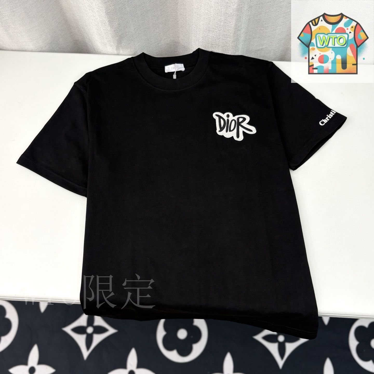 今日WTO】Dior logo 刺繍 T-XJ86 - メルカリ