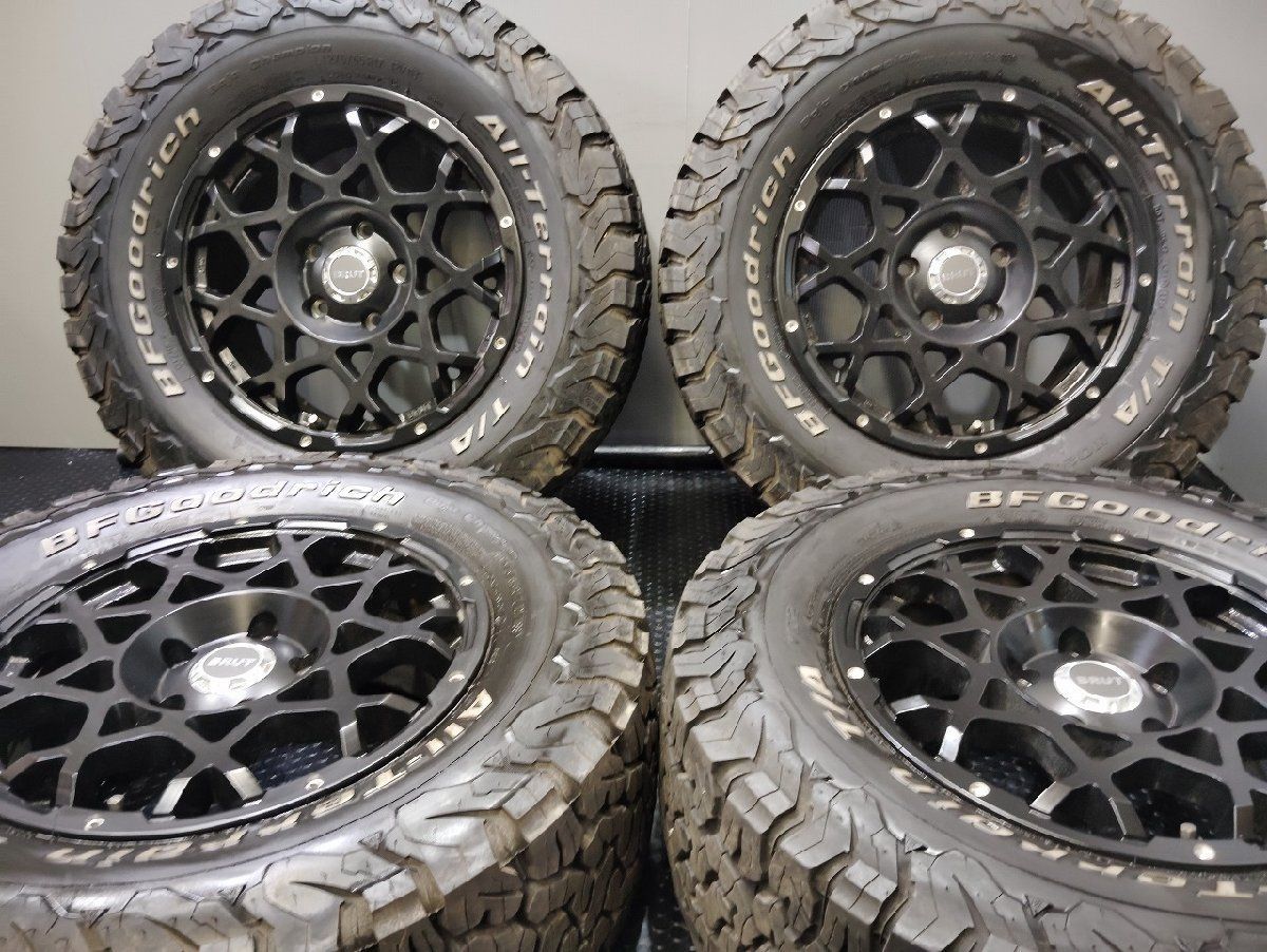 BF Goodrich All-Terrain T|A KO2 LT275|65R17 夏タイヤ BRUT BR-55 17inch 7.5J5HPCD127 40 21～22年製 バリ溝 ラングラー VTY991FD