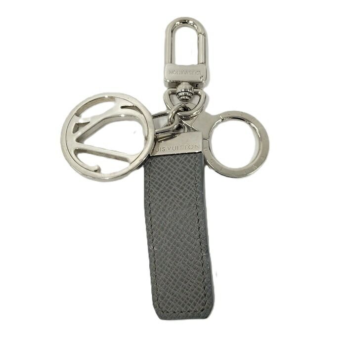 LOUIS VUITTON ポルトクレ LVクラブ キーホルダー タイガ レザー メッキ M65047