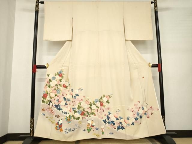 平和屋着物●本加賀友禅作家 中雅雄 色留袖 唐子 正絹 AABB4466ck