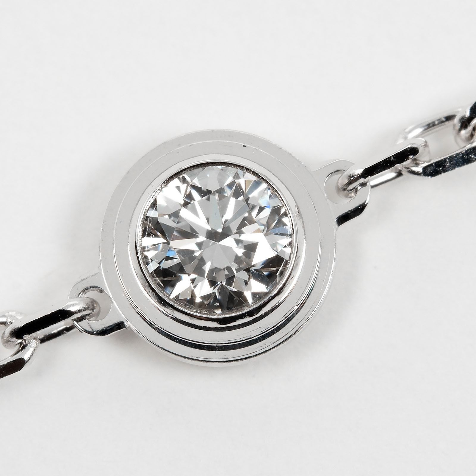 CARTIER】カルティエ ダムール ディアマンレジェ LM K18ホワイト