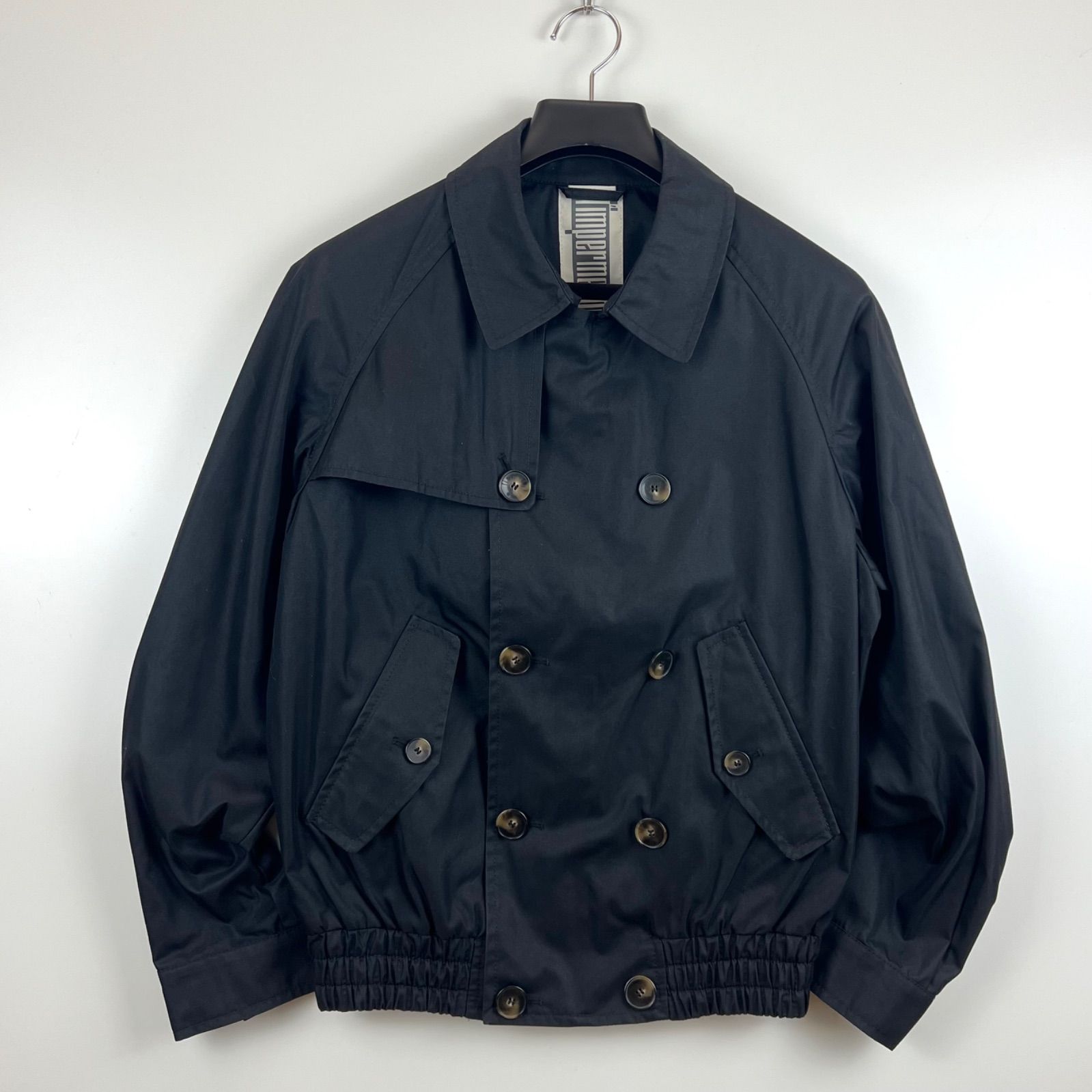 L impermeabile 15aw william j new gab m short trench 50 リンペルメアビレ ウィリアム コットンギャバ ショートトレンチ ブルゾン スウィングトップ ジャケット イタリア製