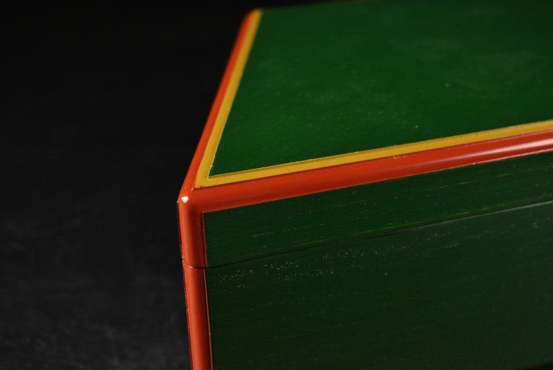 蔵A3337a 漆匠 鈴木表朔 菱形喰籠 菓子器 蓋物 共箱