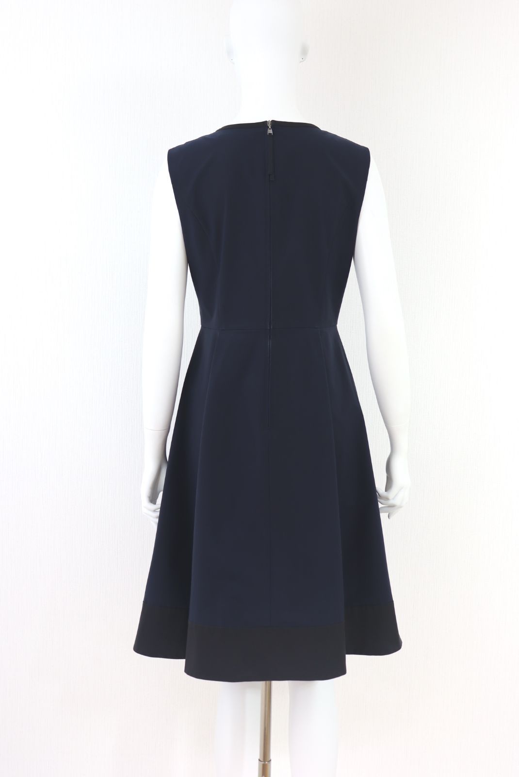 フォクシー　ワンピース　ブラック FOXEY NEWYORK☆フォクシー バイカラーワンピース 35727 紺黒