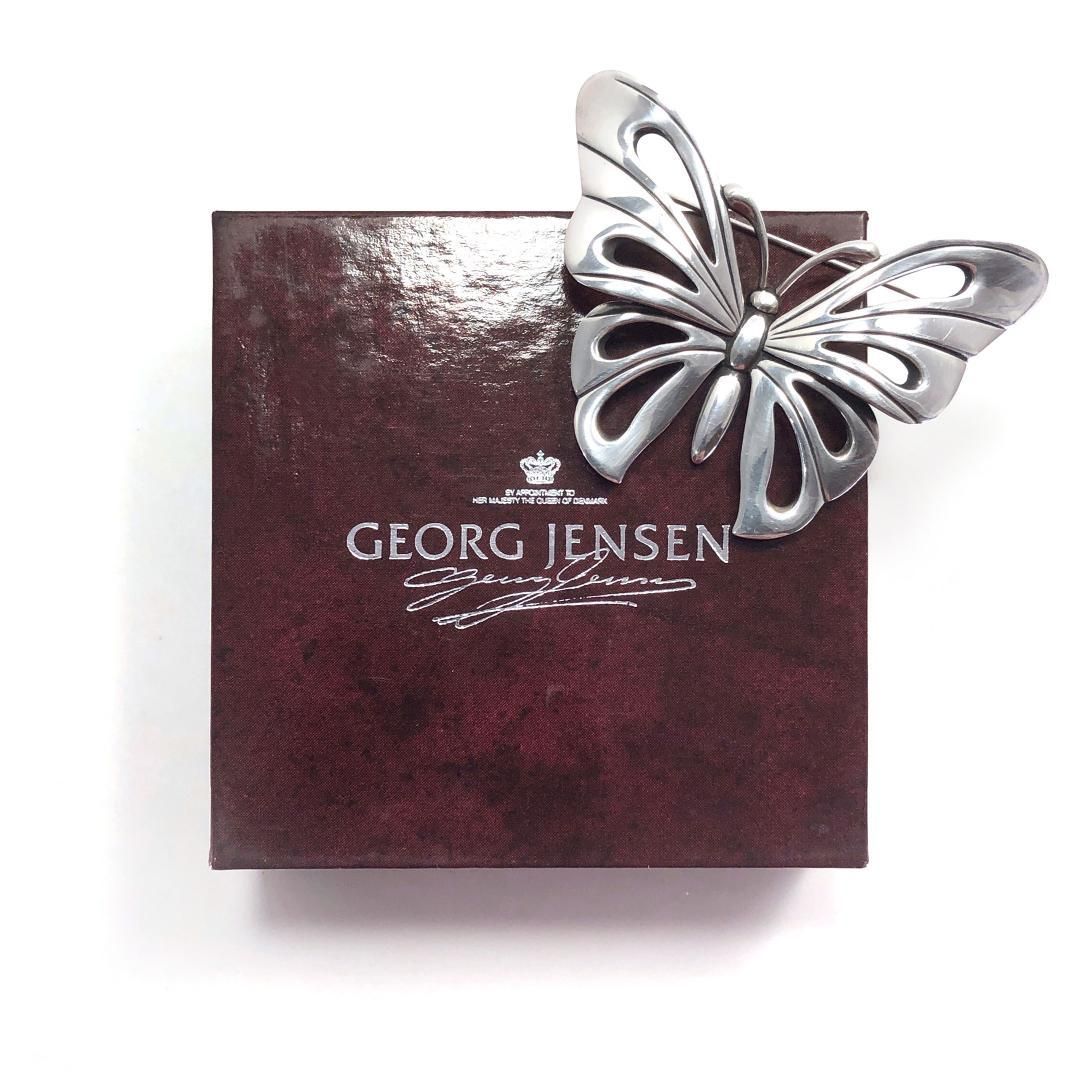 美品・箱付き】Georg Jensen ジョージジェンセン／バタフライ モチーフ