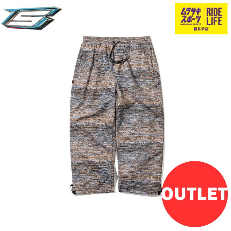 ムラスポ公式 BSRABBIT DSXBS SCRATCH SUPER WIDE PANTS GOLD XLサイズ ユニセックス 23-24 スノーウェア スノーボード 50%OFF