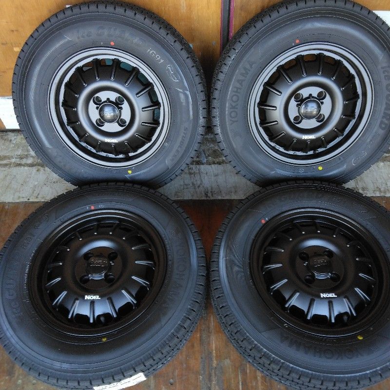 4本セット スタッドレス YOKOHAMA アイスガード iG91 165 80R14 NV200 バネット タイヤホイールセット 14インチ Bounty Noel バウンティ ノエル