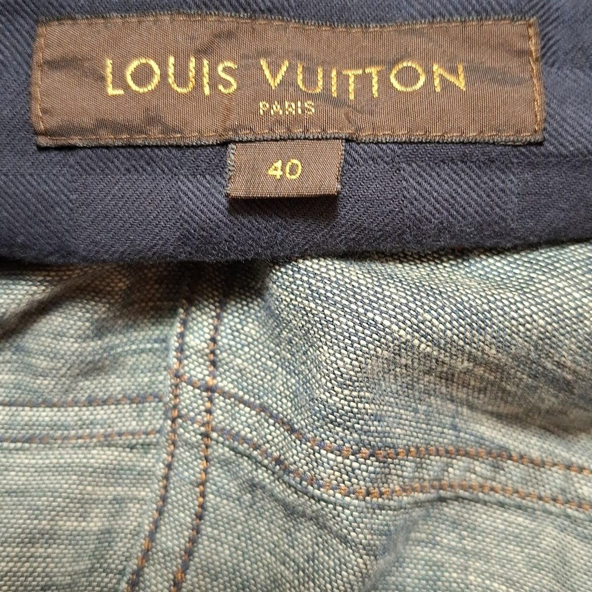 ルイ・ヴィトン　デニム　レオパード　ダークブルー　サイズ36 LOUIS VUITTON(ルイヴィトン) ジーンズ サイズ40 S メンズ
