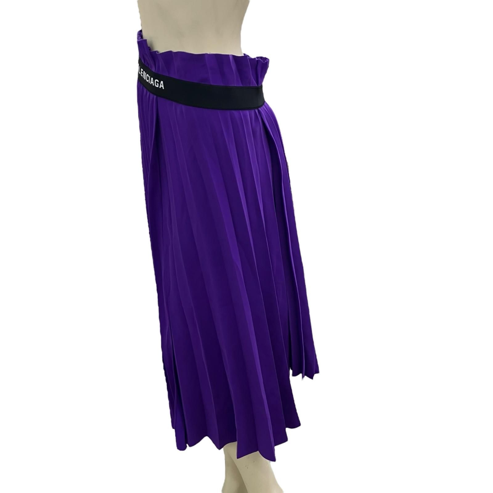 バレンシアガ プリーツロングスカート