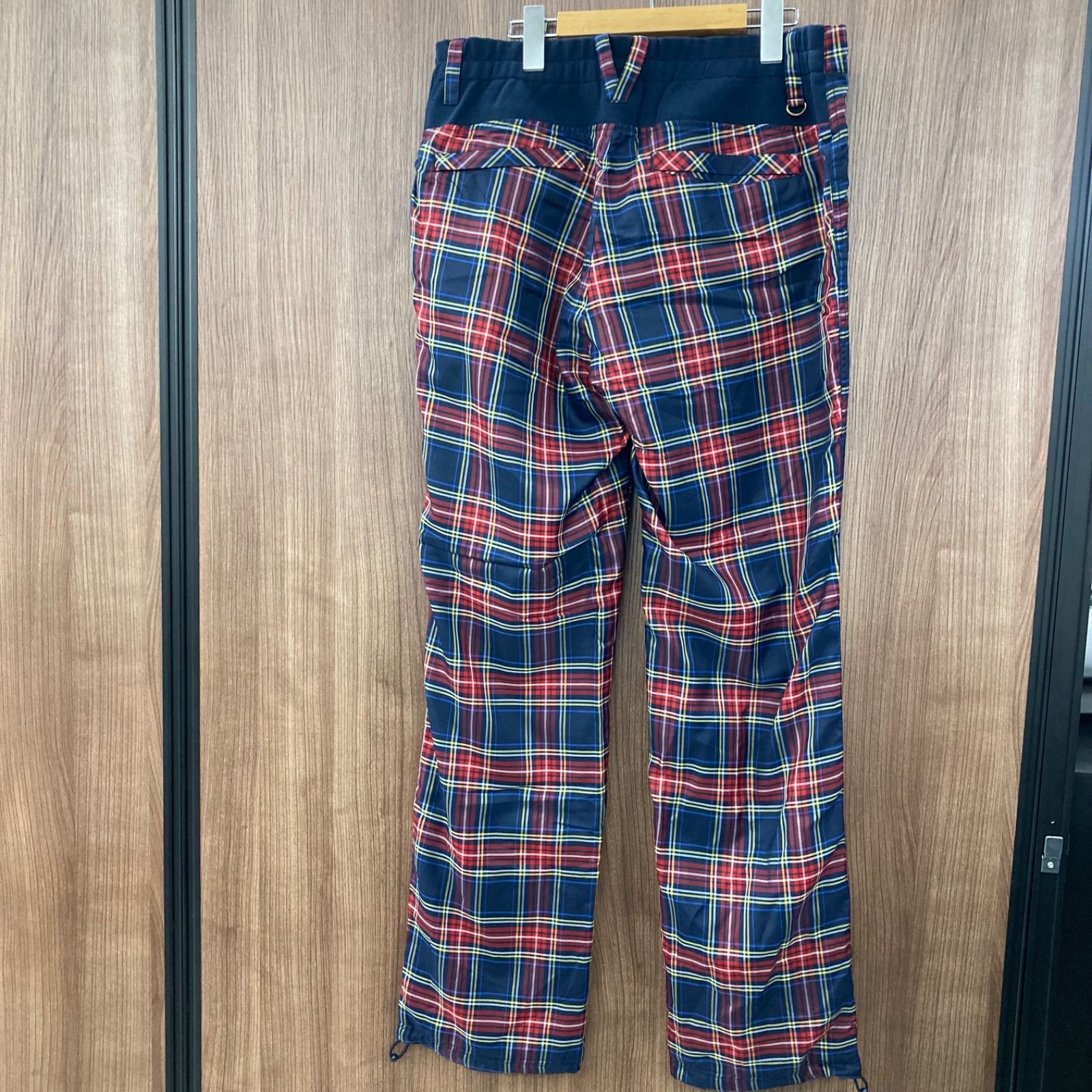 ♥ ゴルフウェア KISS ON THE GREEN キスオンザグリーン チェック柄 赤 ロングベスト セットアップ 撥水防水加工 平塚店 衣料品 WWW_MORNINGWALKER_COM