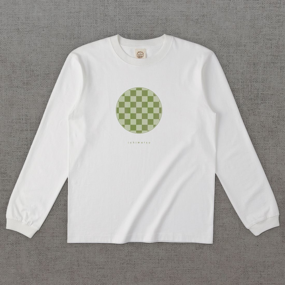 和柄長袖Tシャツ　市松 -彩・円-［長袖］