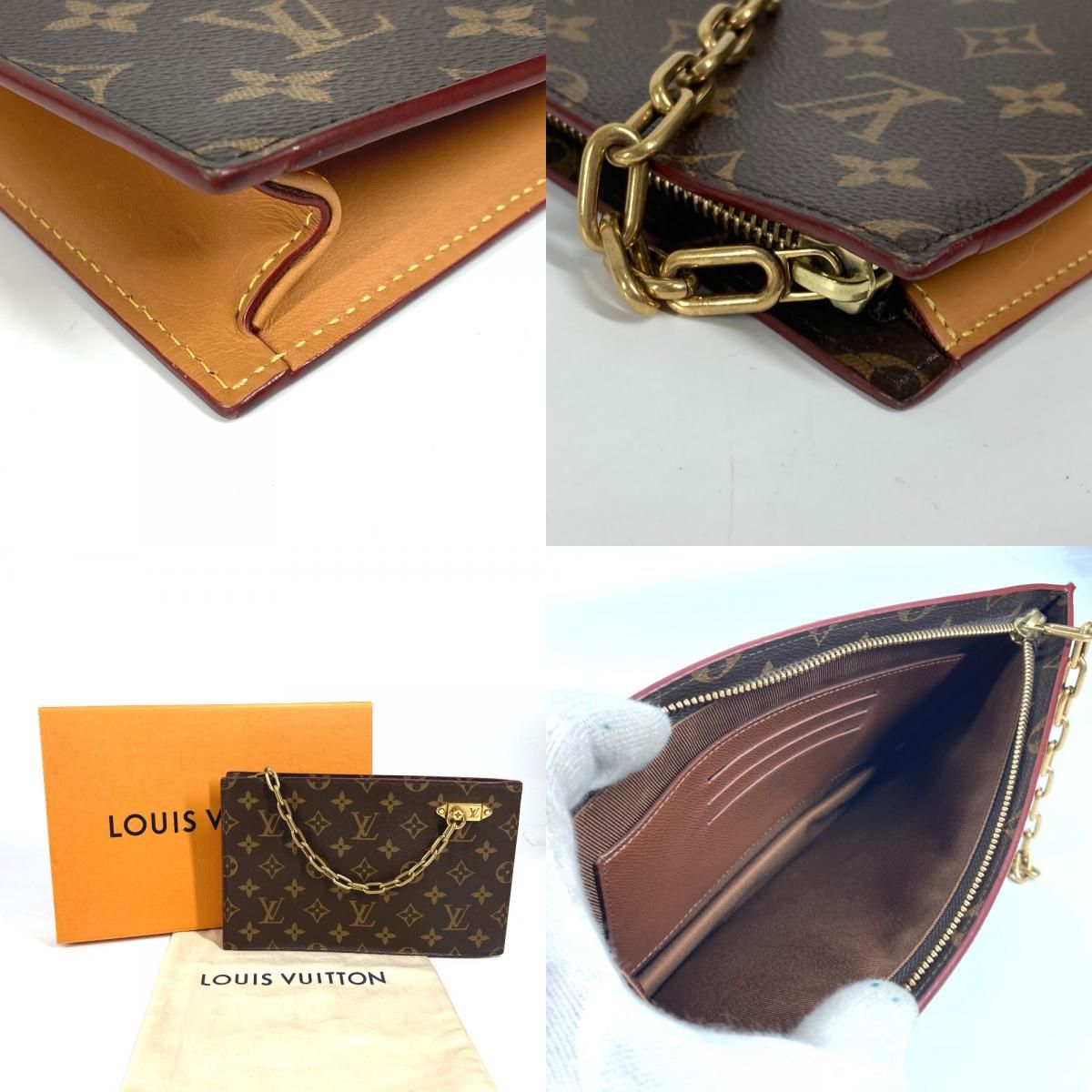 LOUIS VUITTON ルイヴィトン クラッチバッグ チェーンクラッチ