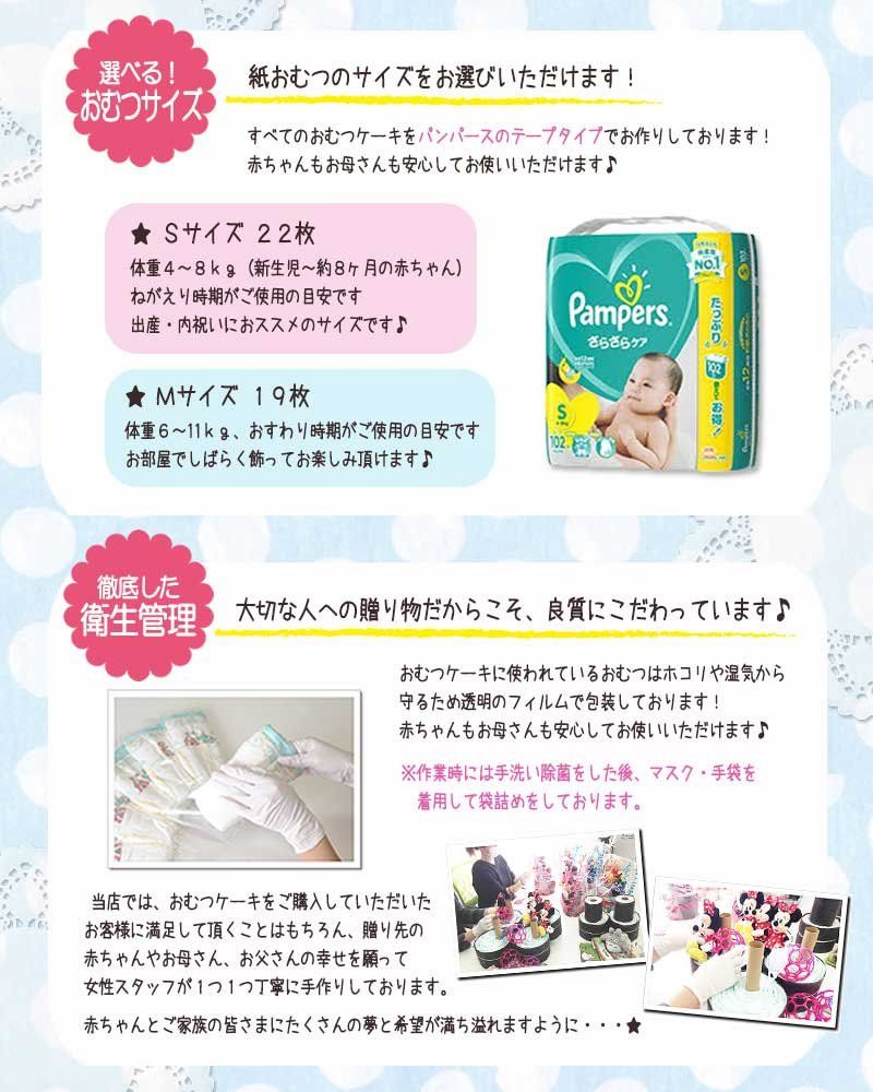 KanonBabys おむつケーキ 女の子 今治 オーガニック コレクション 出産