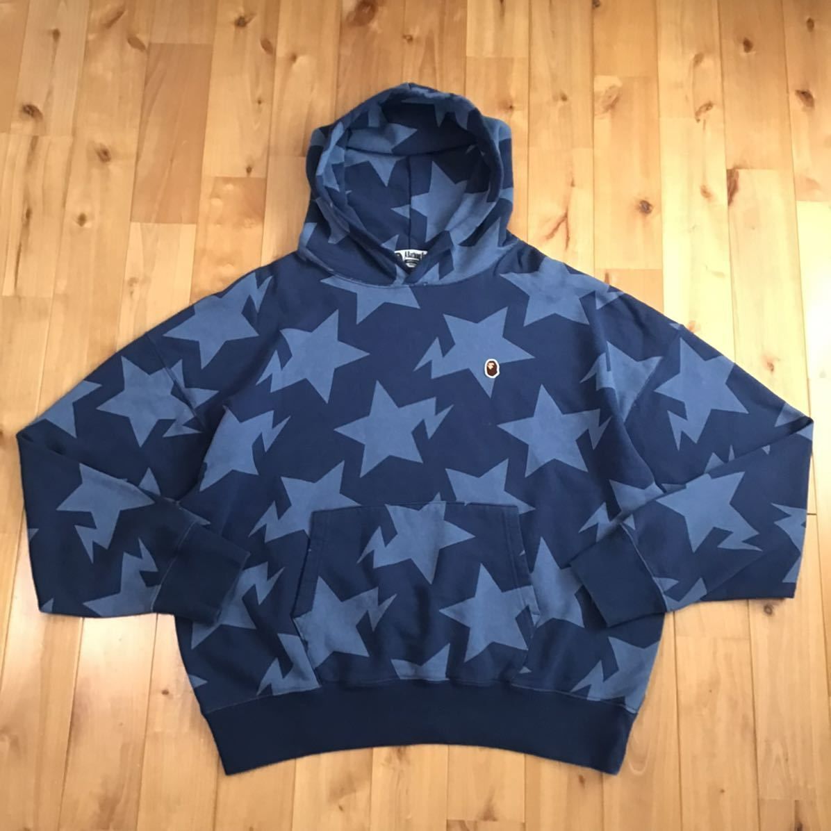 BAPE STA LOOSE FIT PULLOVER HOODIE Mサイズ a bathing ape star ...