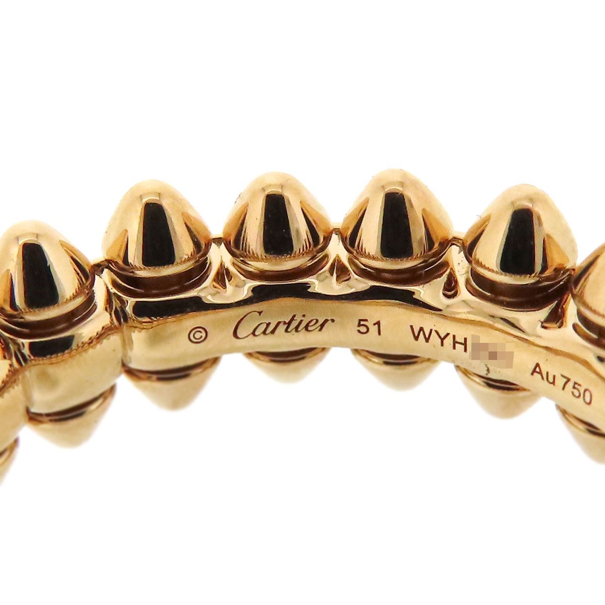 カルティエ クラッシュ ドゥ カルティエ リング SM #51 B4229851 Au750  