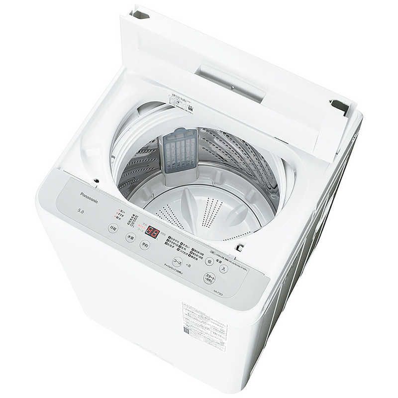 標準セッティング無料 未開梱 パナソニック Panasonic 全自動洗濯機 洗濯5.0kg Fシリーズ ライトグレー NA-F5B3-H