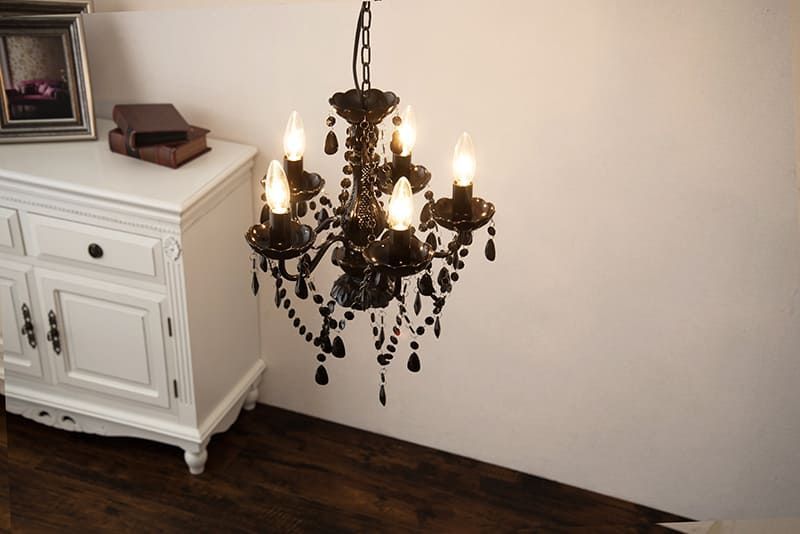 シャンデリア5灯（ブラック） NL-8605BK