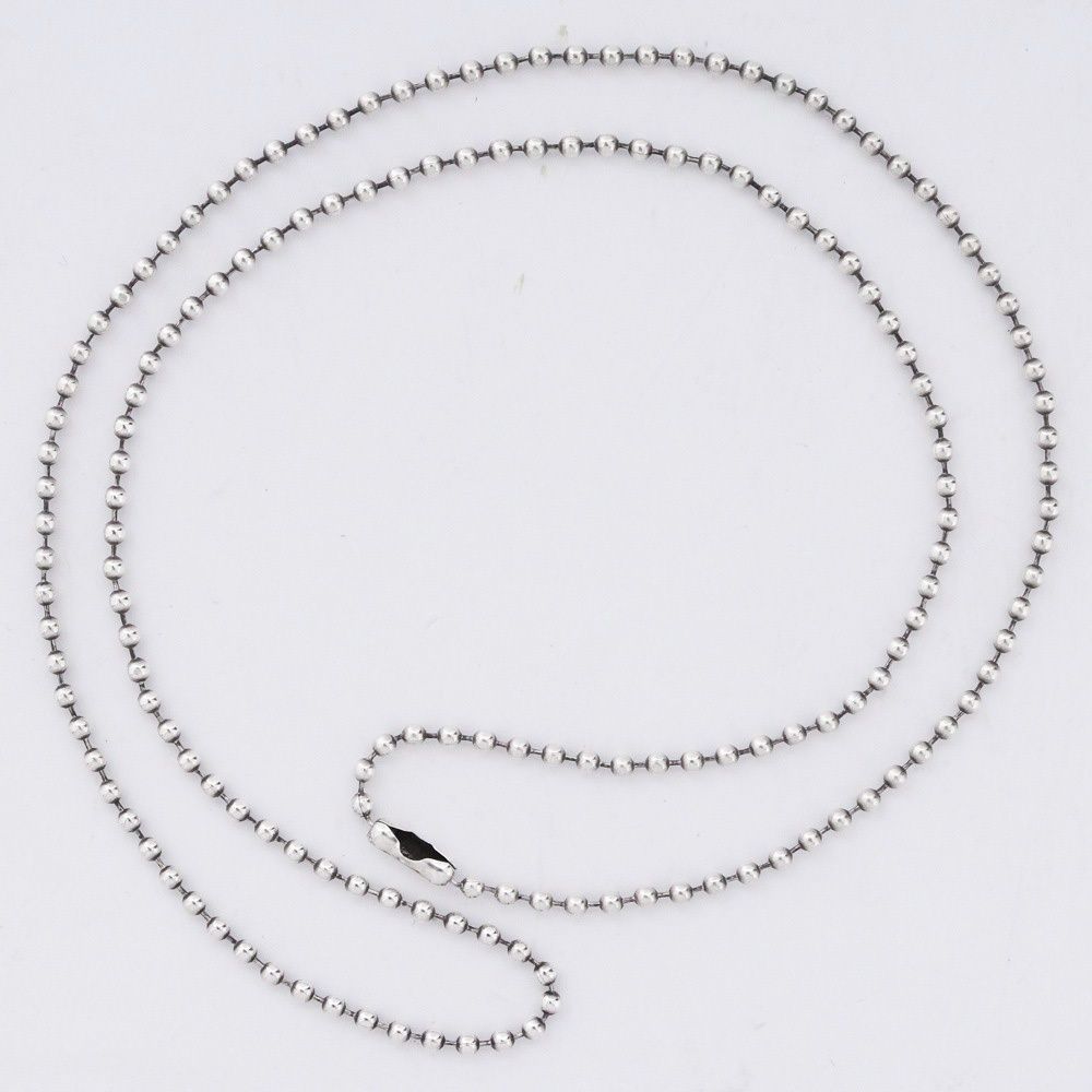 CHROME HEARTS ボール チェーン ネックレス 24インチ シルバー