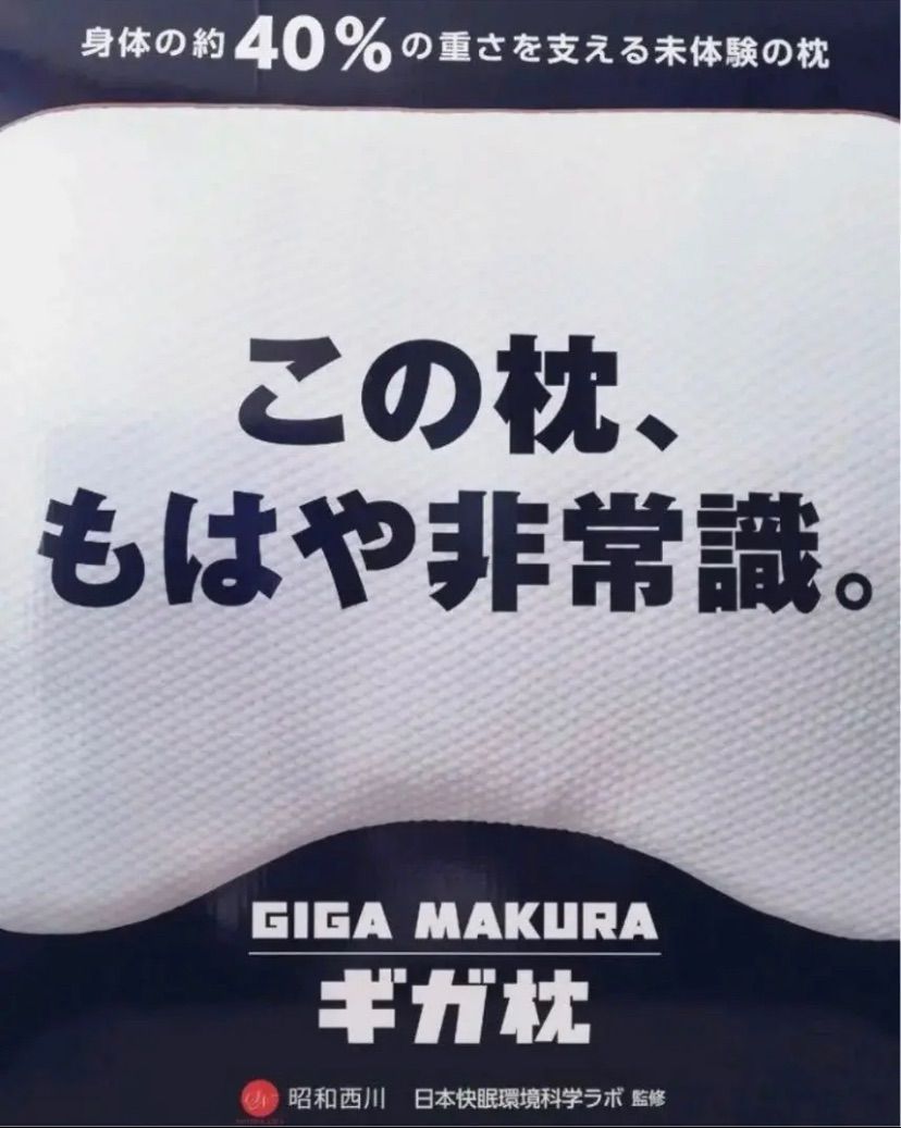 昭和西川 ギガ枕 GIGA MAKURA DR10000 - メルカリ