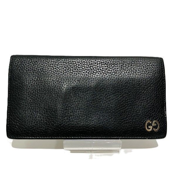 グッチ GUCCI 547080 レザー 札入れ 長財布 2つ折り財布 メンズ
