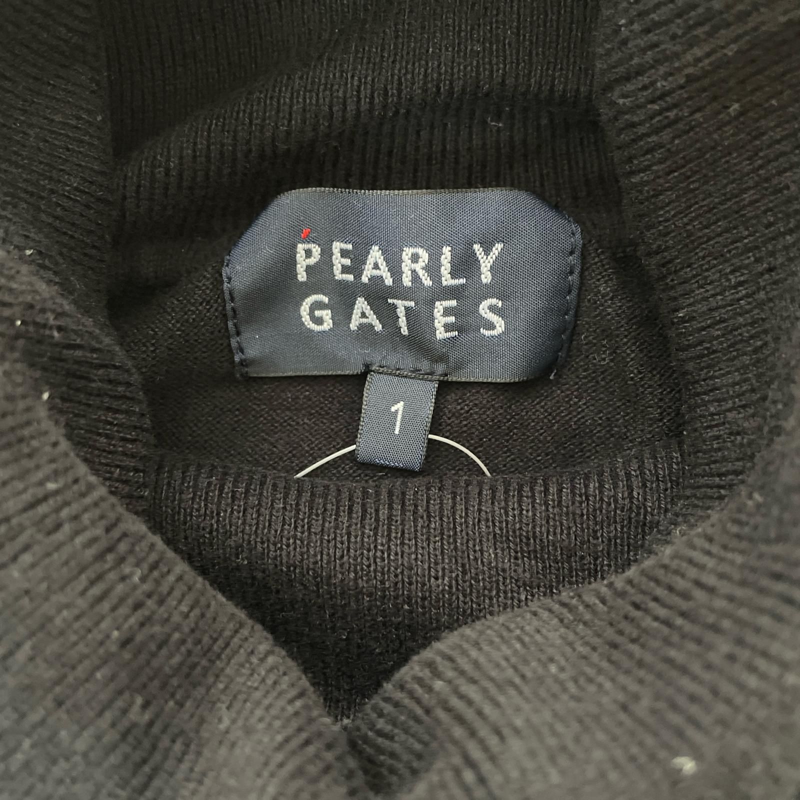 レディース パーリーゲイツ PEARLY GATES セーター 1 M 濃紺 ネイビー 長袖 タートルネック LLC-HASEGAWATOSO_COM