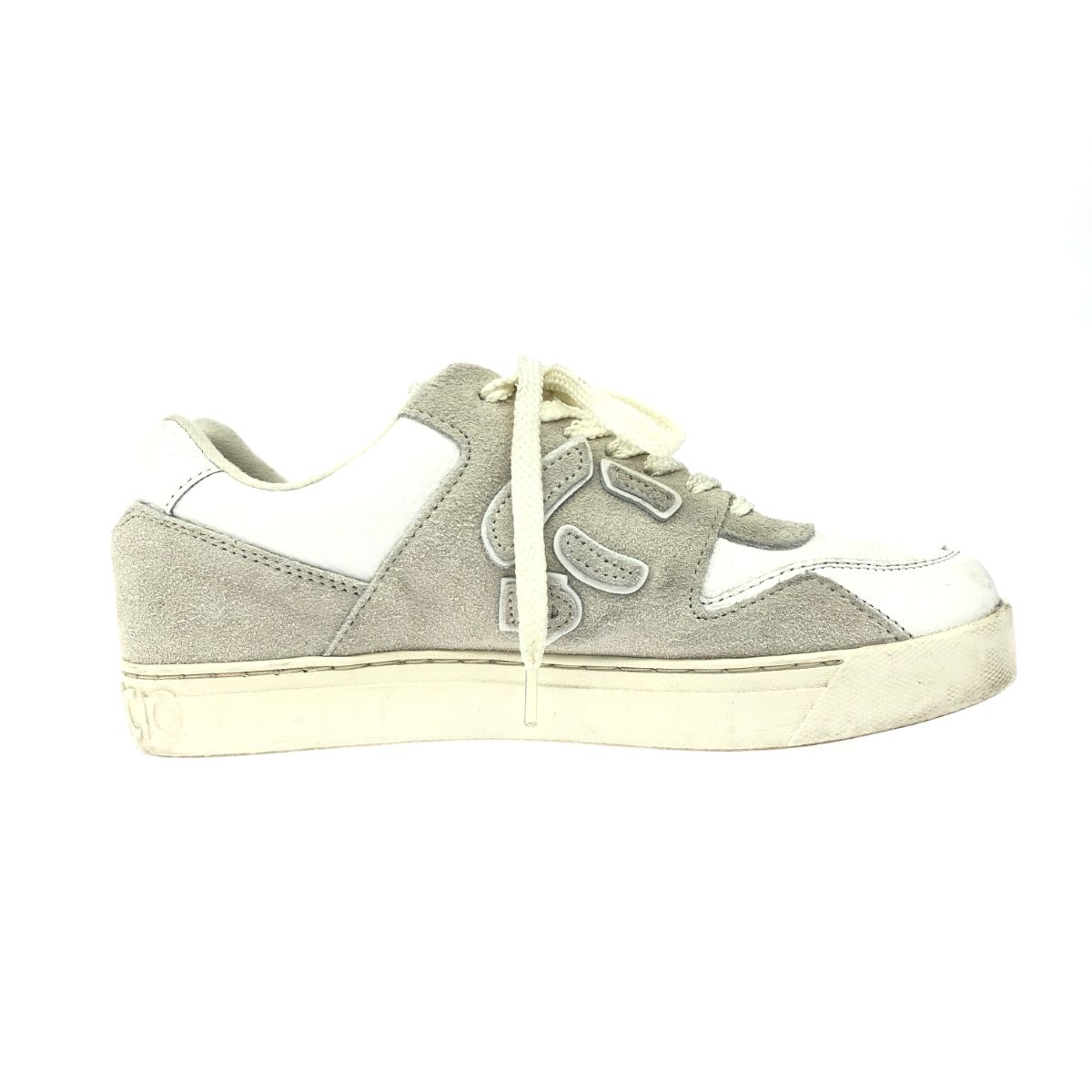 a*u様 サンガッチョ　SANGACIO ホワイト スニーカー ベルクロ　スニー SANGACIO×Wako's Room]ゴールドスター×ホワイトレザースニーカー