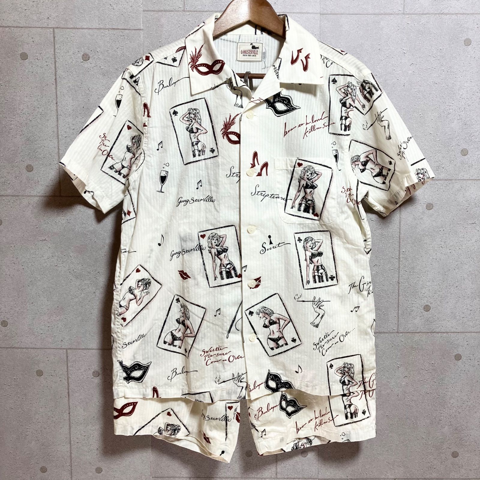 GANGSTERVILLE ギャングスタービル セットアップ GANGSTERVILLE ギャングスタービル セットアップ THUG QUEEN-S/S