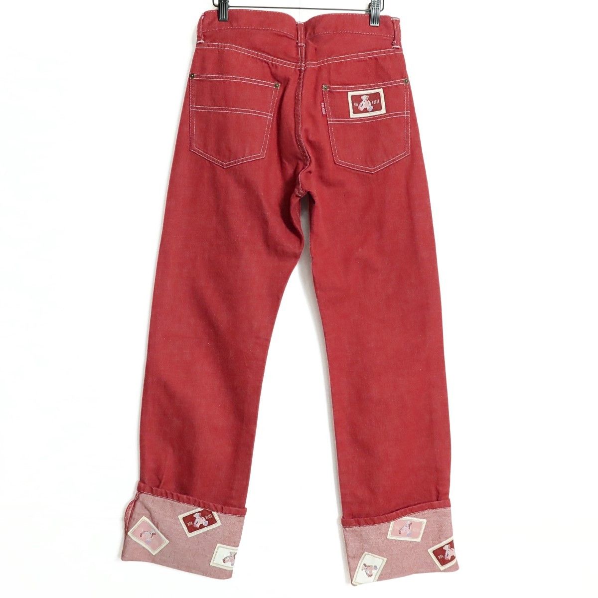 【極美品】　PINK HOUSE デニムパンツ　ワッペン　くま　L ピンクハウス☆くまワッペン付き♪ジーンズ デニムパンツ 大きい