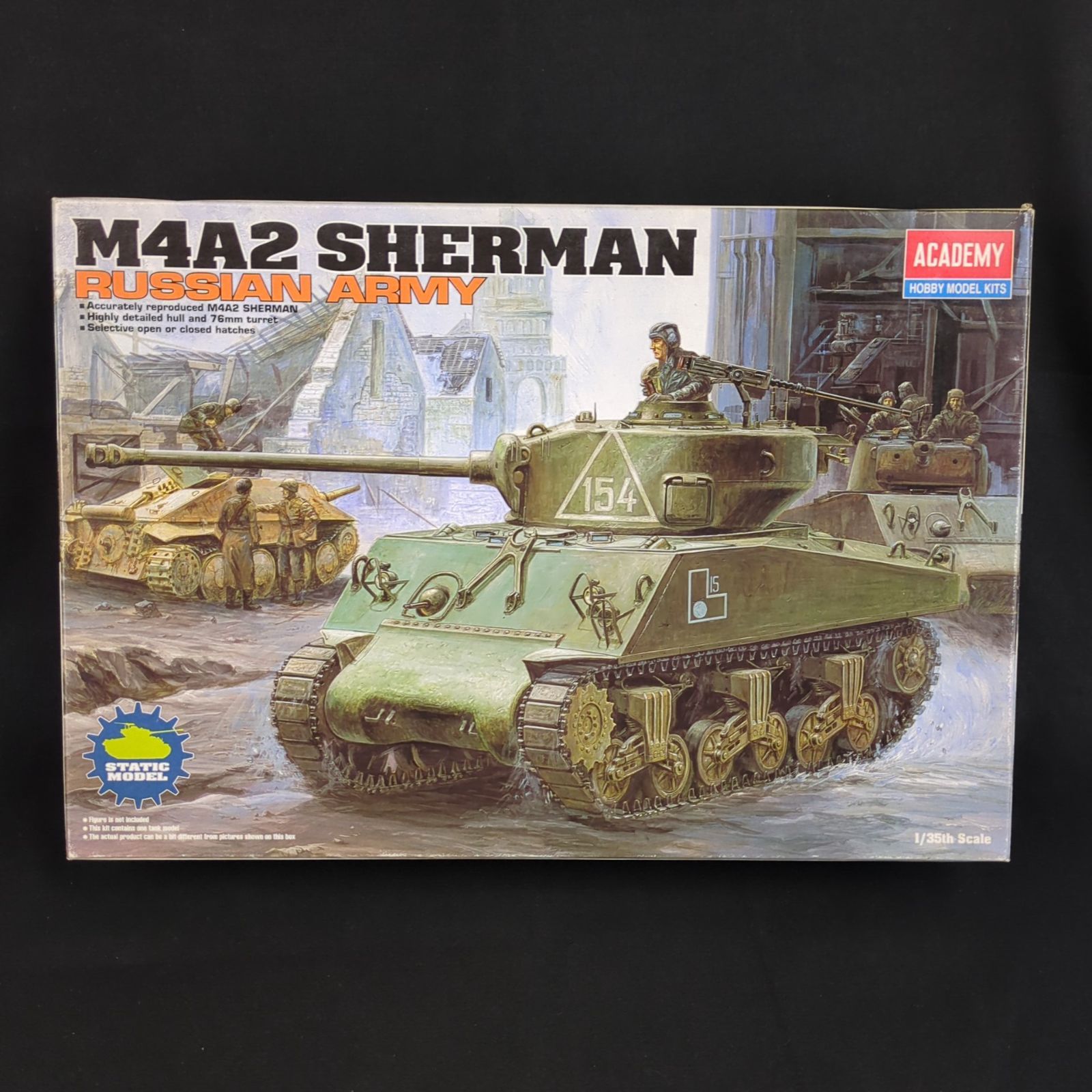輸入キット 当時物 SUNNY | ACADEMY 13010 1|35 M4A2 Sherman Russian Army シャーマン ロシア陸軍 パッケージ傷みあり