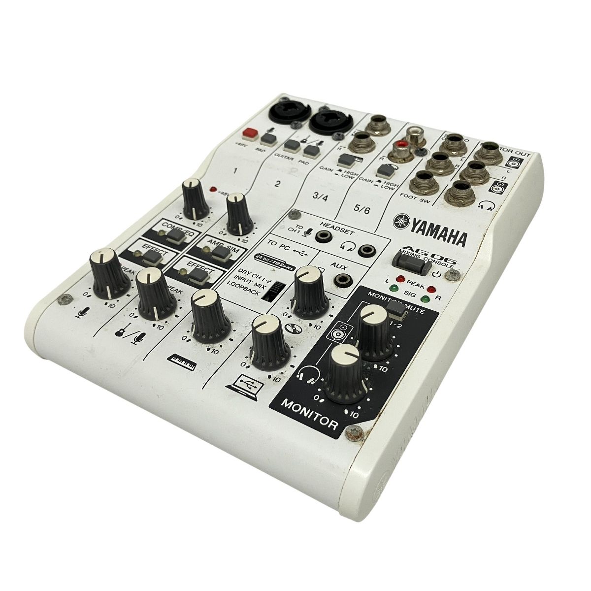 ヤマハ YAMAHA ライブストリーミングミキサー 6チャンネル ホワイト