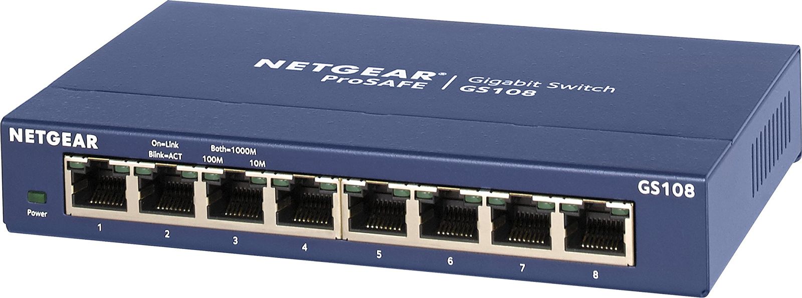 【正規品】 ネットギア NETGEAR スイッチングハブ 8ポート 1G 金属筐体 静音ファンレス リミテッドライフタイムハードウェア保証 アンマネージスイッチ GS108-400JPS [8ポート]