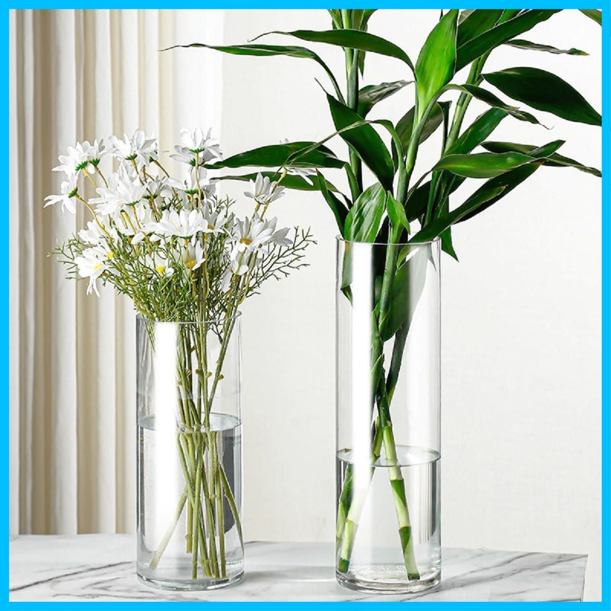 花瓶    ガラス   円柱   フラワーベースシンプル北欧透明花器生け花クリア 円柱 花瓶 大 花瓶 フラワーベース ガラス 割れない 一輪挿し
