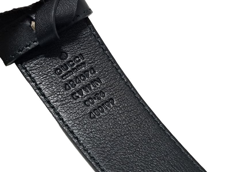 未使用 グッチ ベルト GGカレイド 424674 GGスプリーム PVC レザー