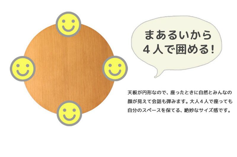 テーブル 丸
