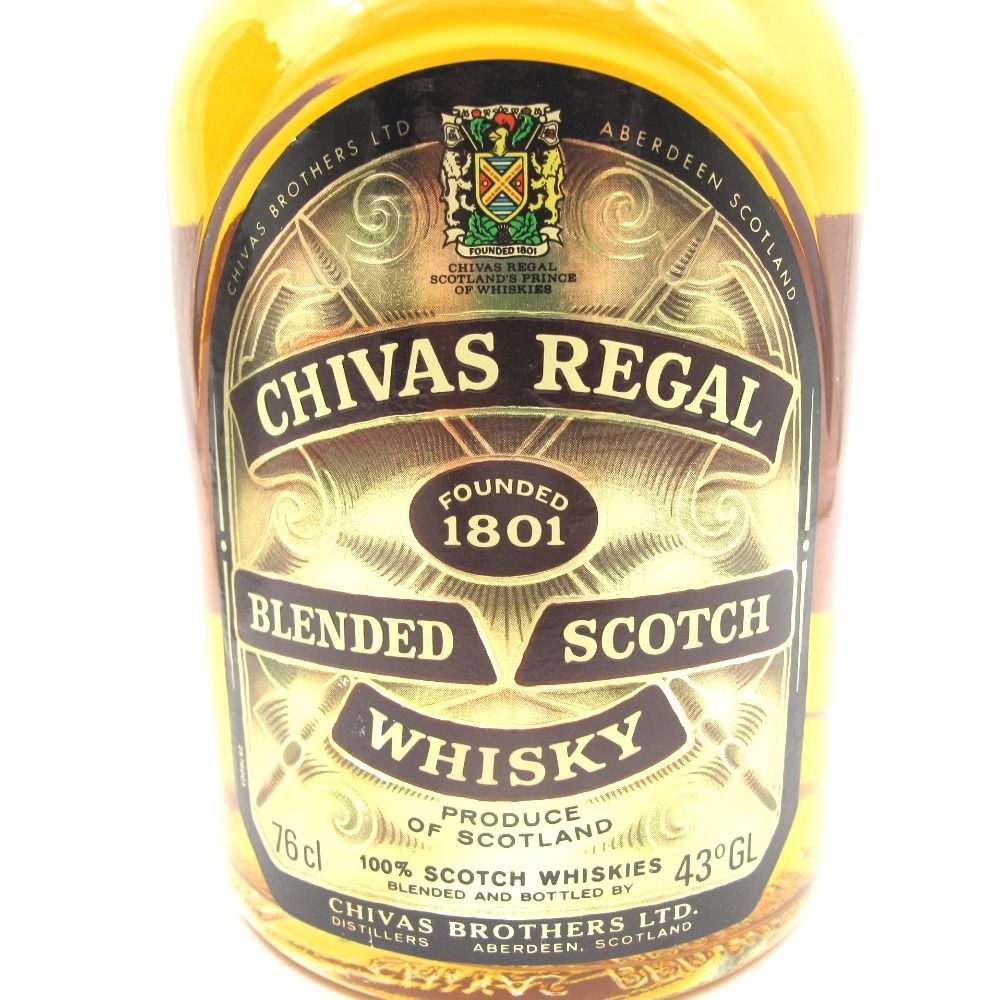 Chivas Regal シーバスリーガル 12年 推定80年代流通品 特級表示なし 旧旧ボトル 760ml 43% ブレンデッド スコッチ 洋酒 古酒 未開栓