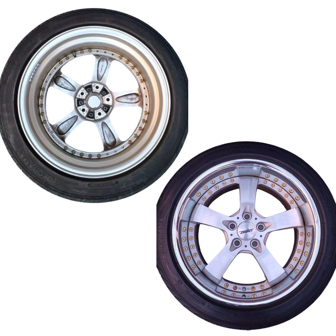 Z34用 ホイールタイヤセット 【前225/50 R18】【後 245/45 R18 