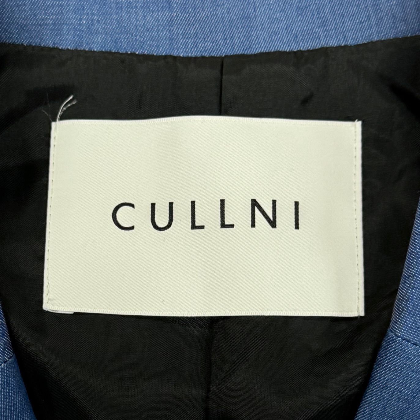 参考上代57200円 未使用品 CULLNI 24SS Light Denim Tailored Jacket 