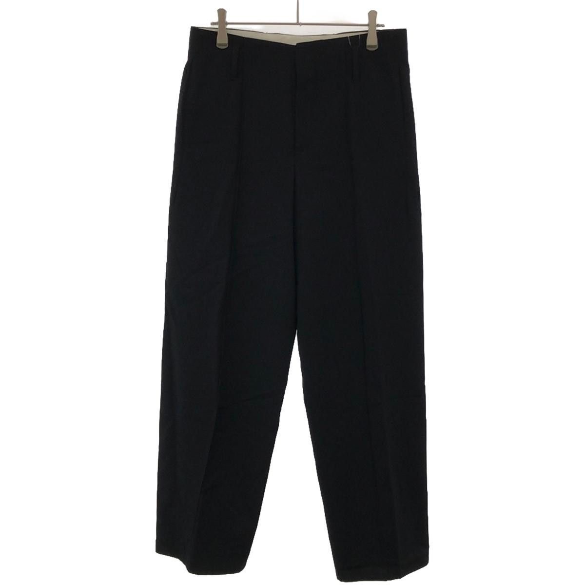 OVERCOAT オーバーコート 22AW センタープリーツ ウールトラウザー  