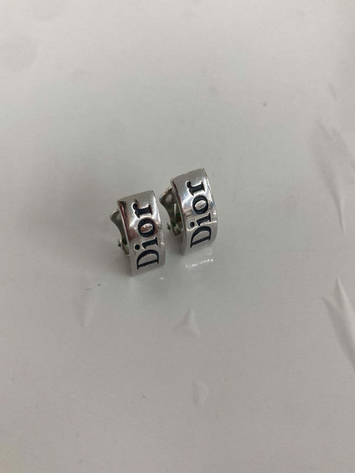 ♤Dior ロゴ シルバー クリップ イヤリング クリスチャンディオール