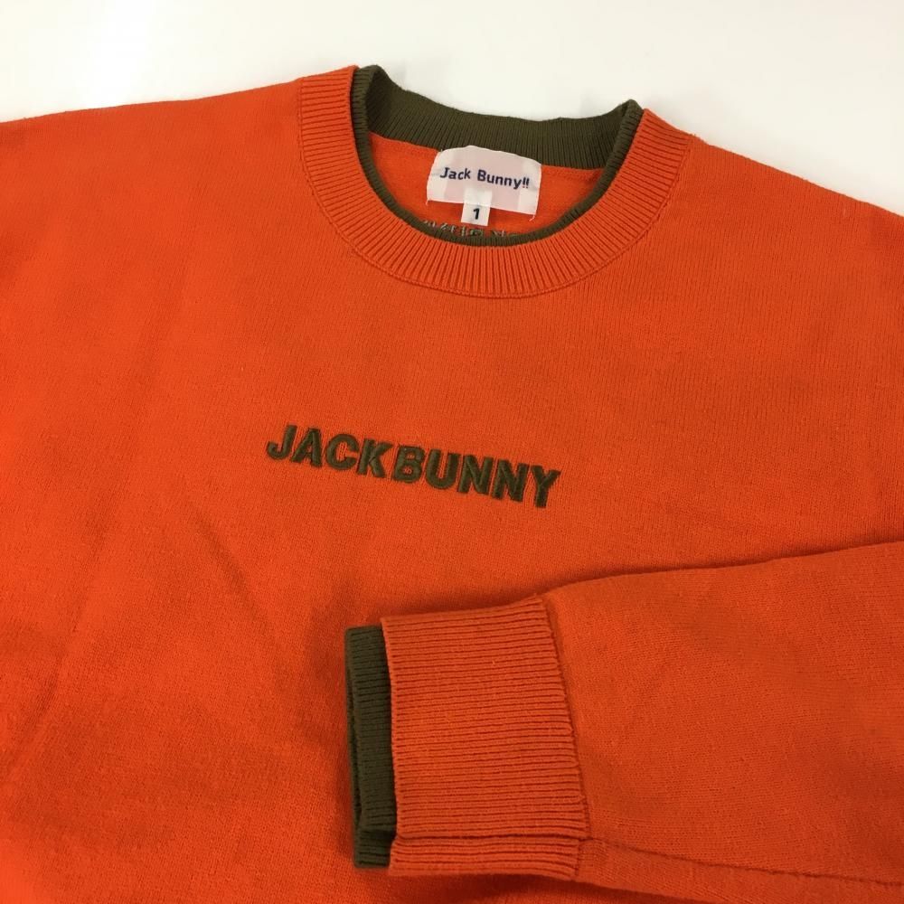 JACK BUNNY オレンジ セーター サイズ2 SALE価格【美品】ジャックバニー セーター オレンジ×カーキ