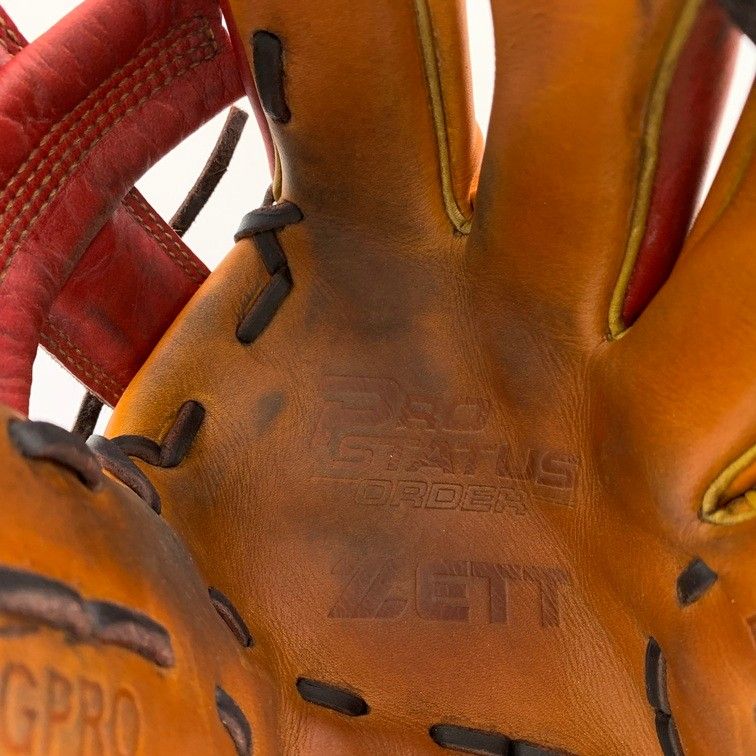 ZETT - 中古品 ゼット ZETT プロステイタス 軟式 内野手用オーダーグローブ 刺繍有り 4220 中古品 ゼット ZETT プロステイタス 軟式 内野手用オーダー