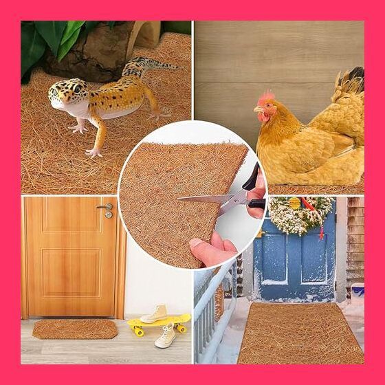 スタッフおすすめ！】YBGGJO ココナッツマット 床材 飼育マット 30cm