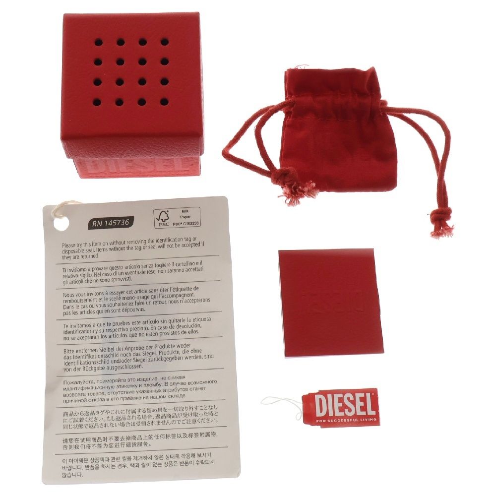 DIESEL ディーゼル リング メンズ ゴールド ロゴ ブランド 2点セット