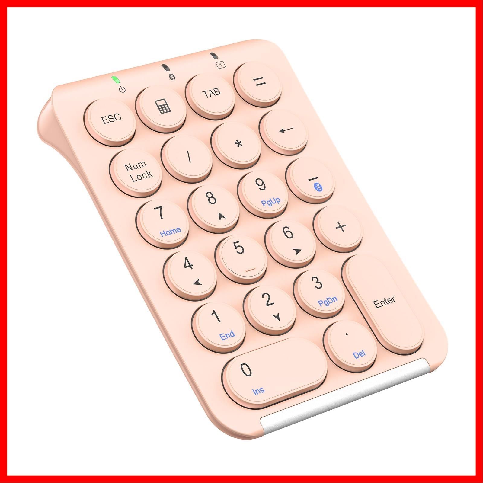 【数量限定】PC ノートブック用 高耐久 ショートカットキー 片手デバイス 左手デバイス Windows/iOS/Android ナンバーパッド 無線 テンキー など対応 テンキー ブルートゥース Tabキー付き 超薄型 IC-KP08 Type-c充電 パン