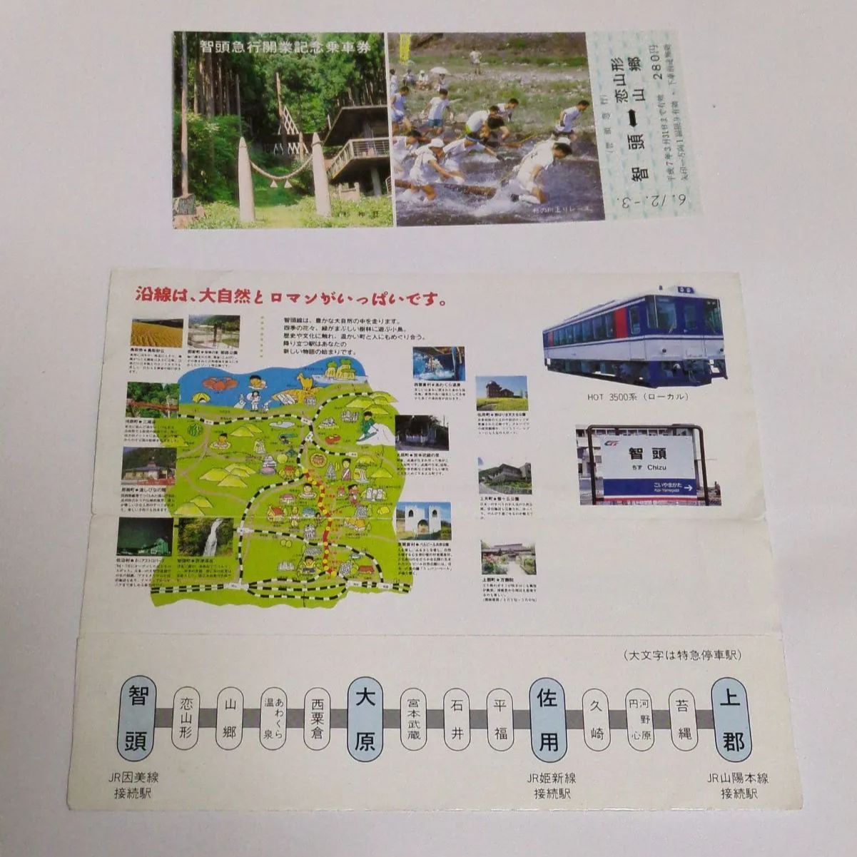 ❖ 智頭急行グッズ ❖〘開業記念乗車券〙【平成6年12月3日】特急