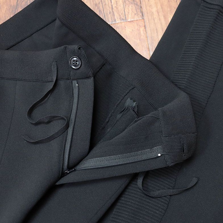 秋冬/g-stage/48サイズ/美脚イージー パンツ ニット伸縮 無地 ジップポケット サイドライン リラックス 新品/黒/ブラック/je106/ 1円&frasl;秋冬&frasl;g-stage&frasl;44サイズ&frasl;美脚イージーパンツ ニット伸縮 穿き心地