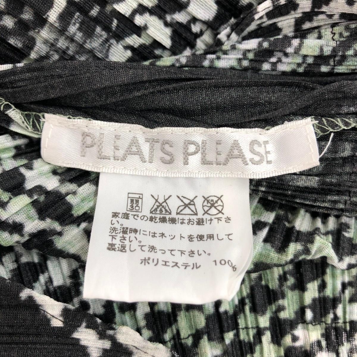 【未使用】プリーツプリーズ チェック ノースリーブ ワンピース サイズ4 プリーツプリーズPLEATS PLEASE ウェービングチェックプリント
