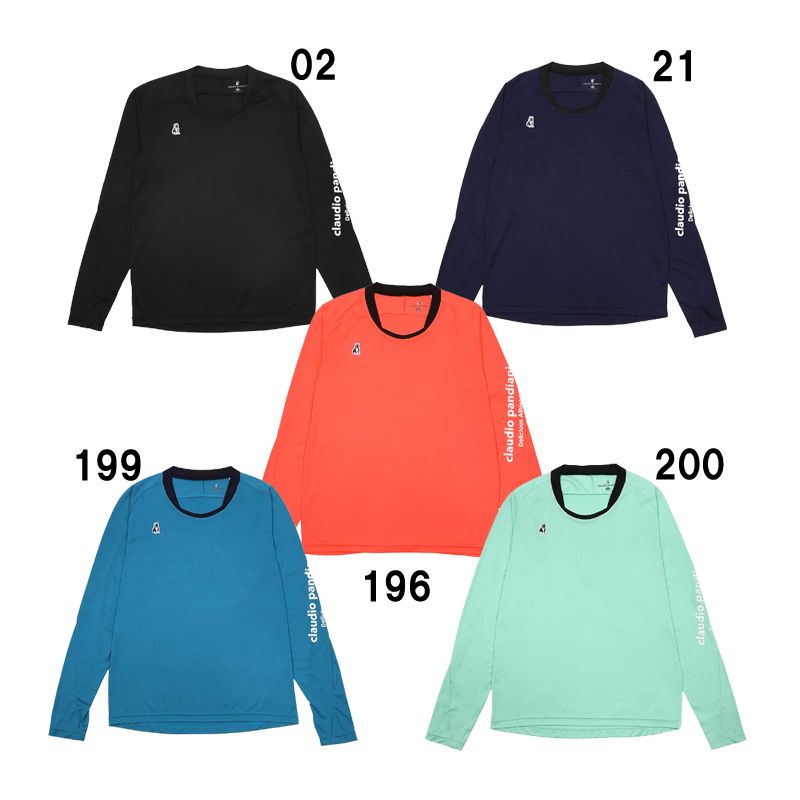 サッカージャンキー SOCCER JUNKY  アスリートニキ+9 ロングスリーブワークアウトシャツ  フットサル サッカー ウェア  23AW (CP23D07)、196ネオオレンジ