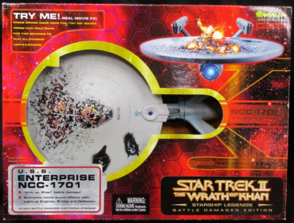 ARTASYLUM STARSHIP LEGENDS USS ENTERPRISE NCC-1701 / BATTLE DAMAGED EDITION