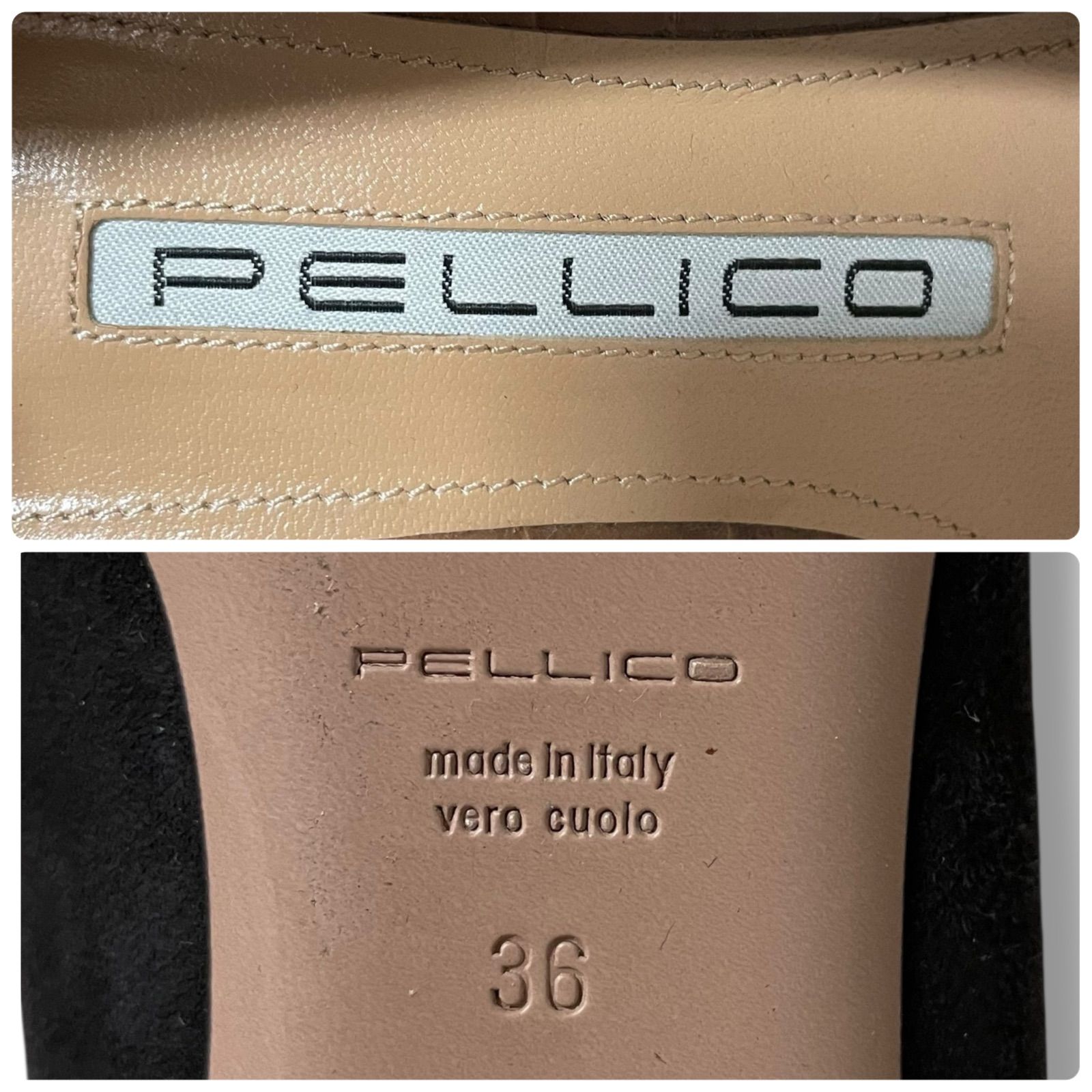 【美品】PELLICOペリーコ パンプス　エナメル1cmヒールポインテッドトゥ 美品】PELLICOペリーコ パンプス エナメル1cmヒールポインテッドトゥ